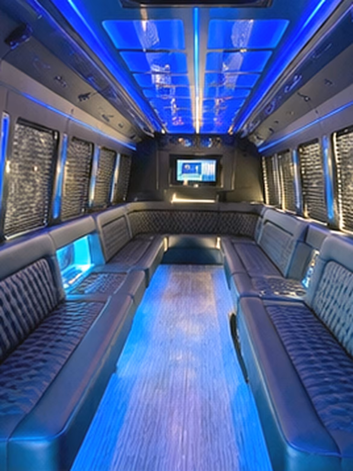 sacramento charter bus interior 2